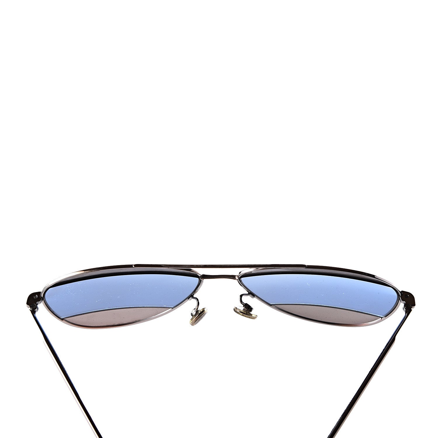 Christian Dior Split 1 Aviator Sunglasses Silver Blue 9 of 10