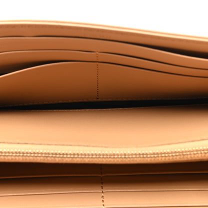 Fendi Nappa Matisse FF Embossed Continental Wallet On Chain Miele Scuro 5 of 11