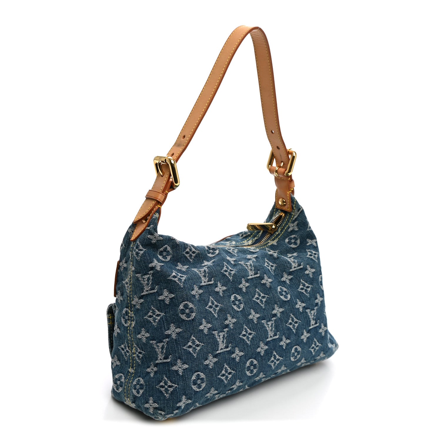 Louis Vuitton Monogram Denim Baggy PM Blue 3 of 12