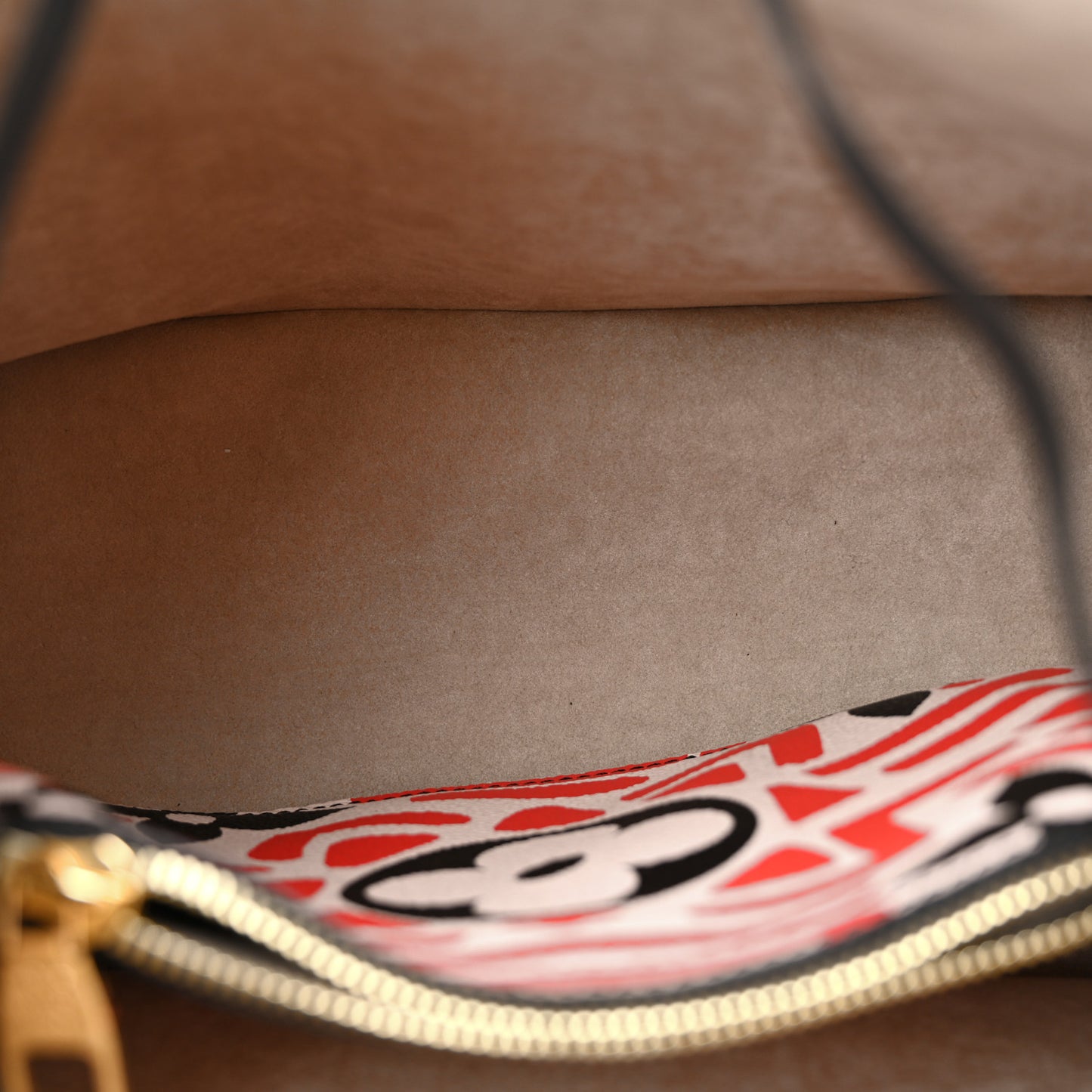 Monogram Giant Crafty NeoNoe MM Creme Rouge Black