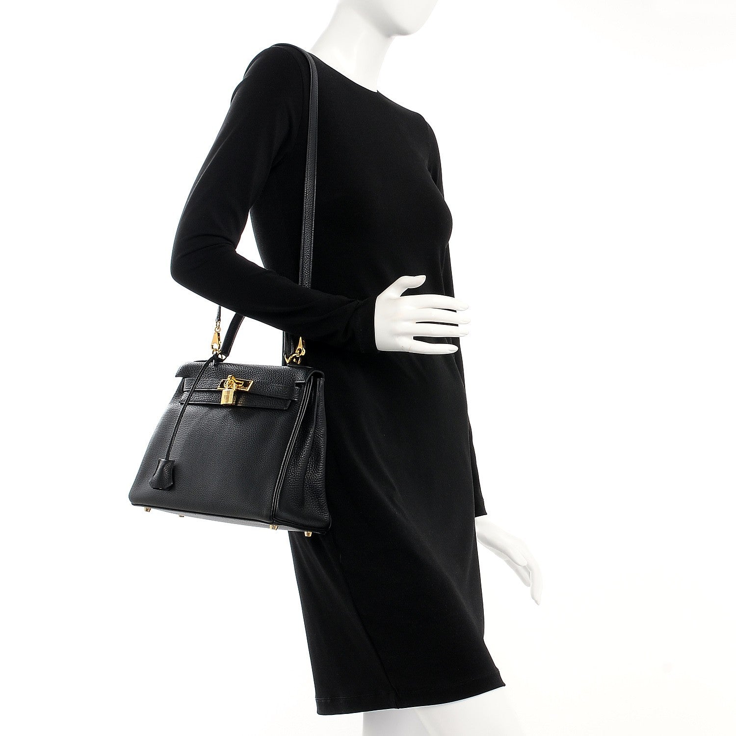 Hermes Togo Kelly Retourne 28 Black 2 of 28