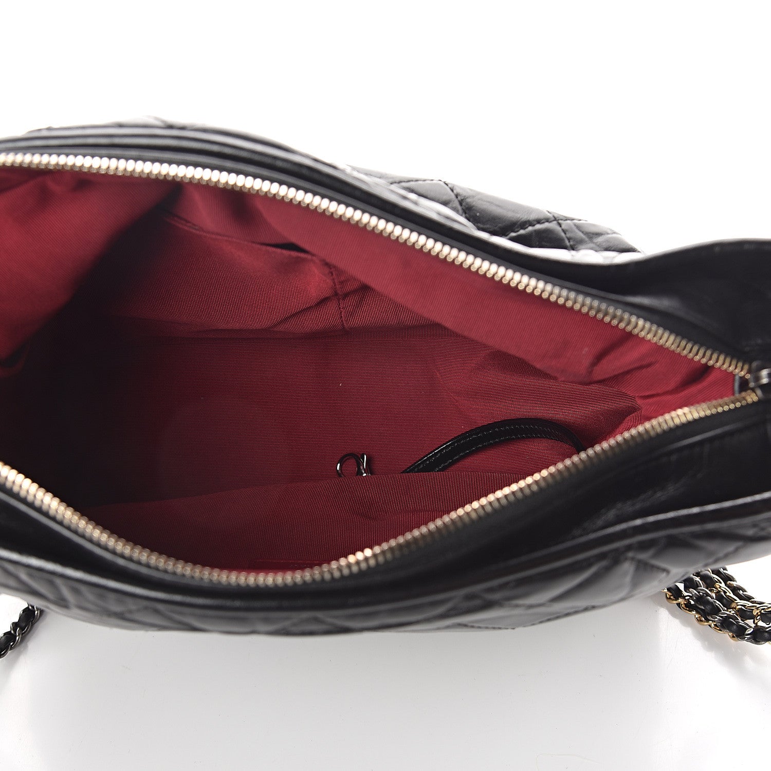 Chanel Aged Calfskin Quilted Medium Gabrielle Hobo Black 4 of 9
