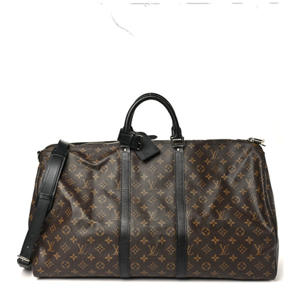 Louis Vuitton Monogram Macassar Keepall Bandouliere 55 1 of 9