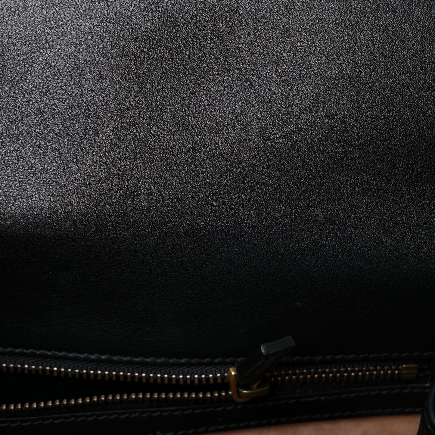 Calf Hair Leopard Print Shoulder Bag Black