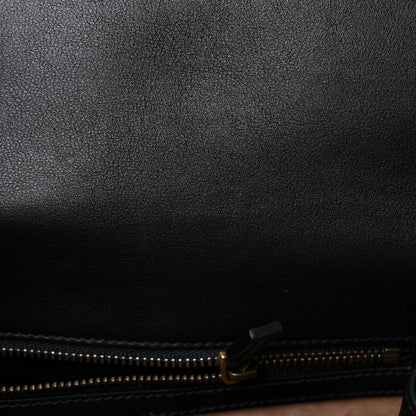 Gucci Calf Hair Leopard Print Shoulder Bag Black 14 of 20