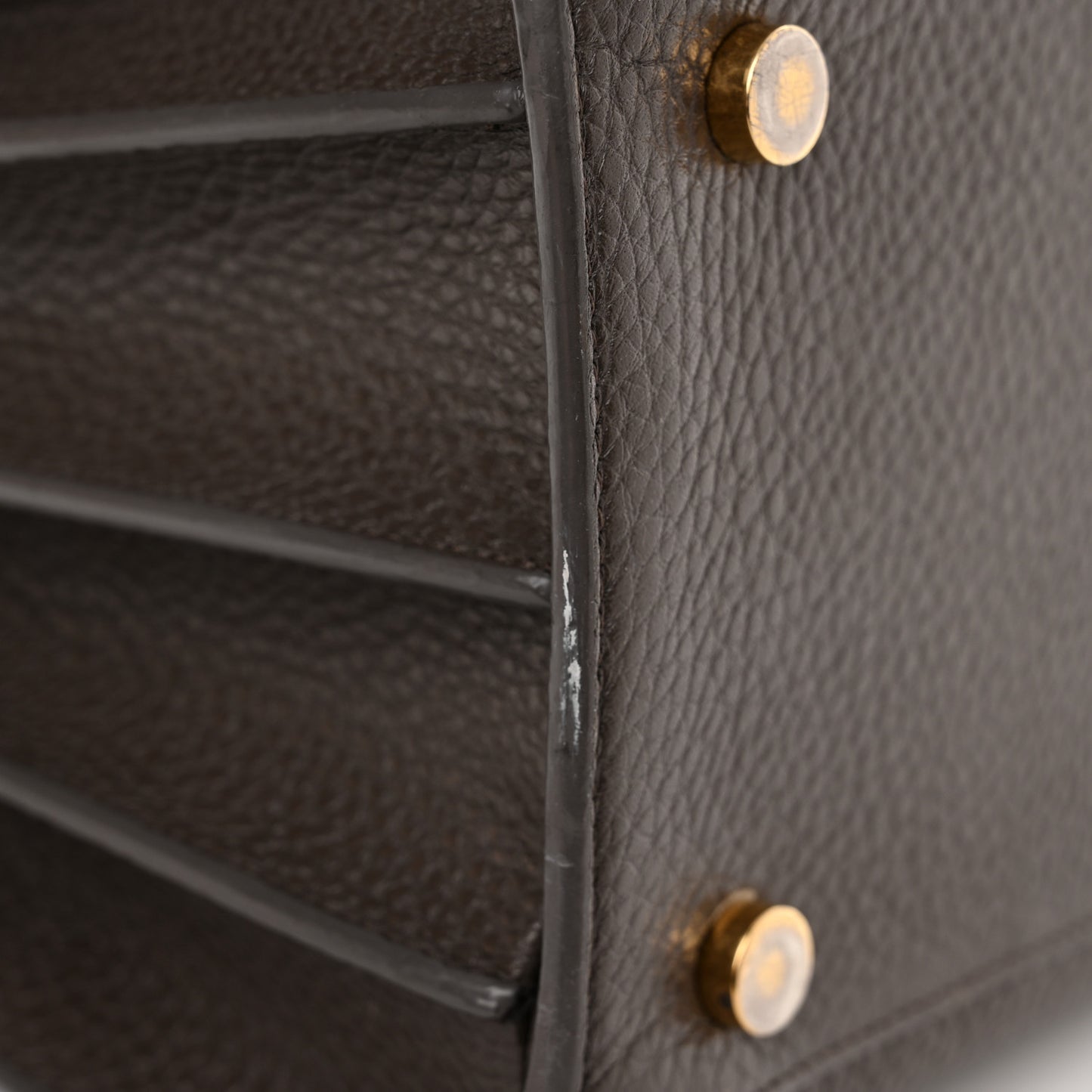 Grained Calfskin Small Sac De Jour Fog
