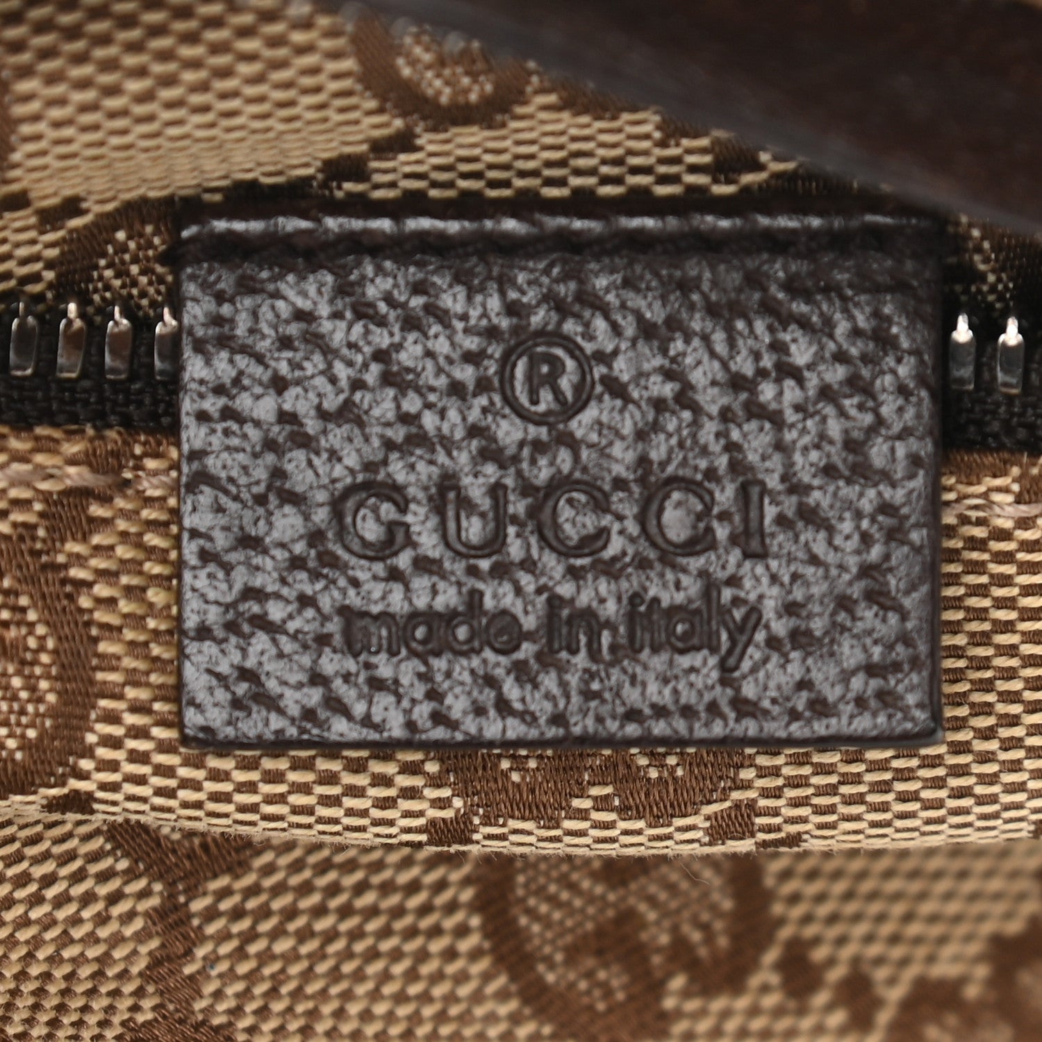 Gucci GG Monogram Web Double Pocket Belt Bag Dark Brown 6 of 10