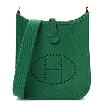 Hermes Taurillon Clemence Evelyne TPM Vert Vertigo 1 of 11