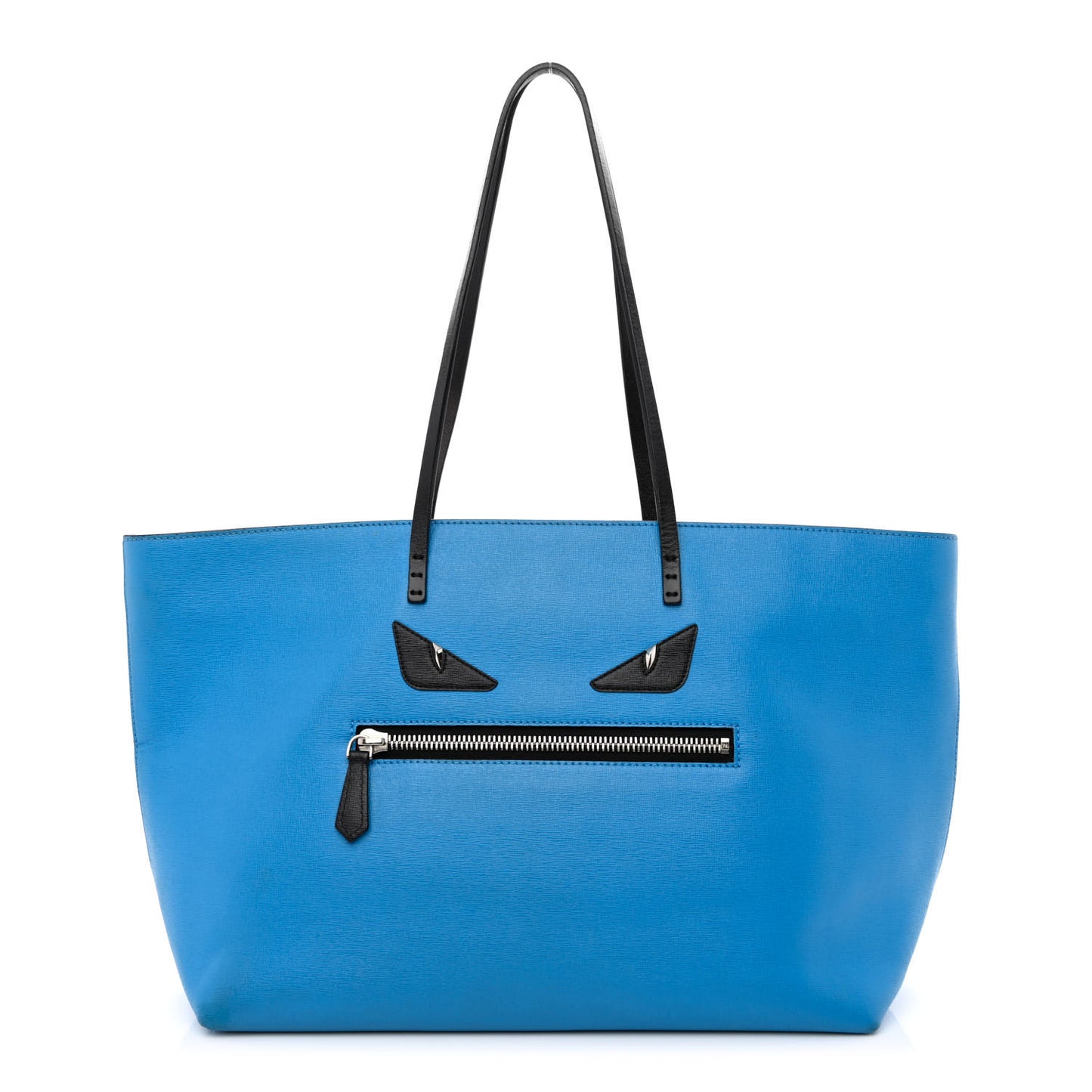 Vitello Elite Cuoio Monster Buggies Medium Roll Tote Blue Royal Black