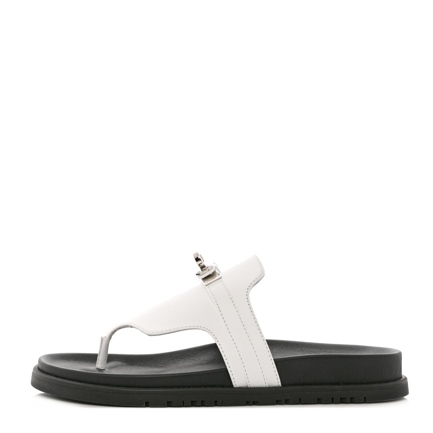 Calfskin Womens Empire Sandals 37 White