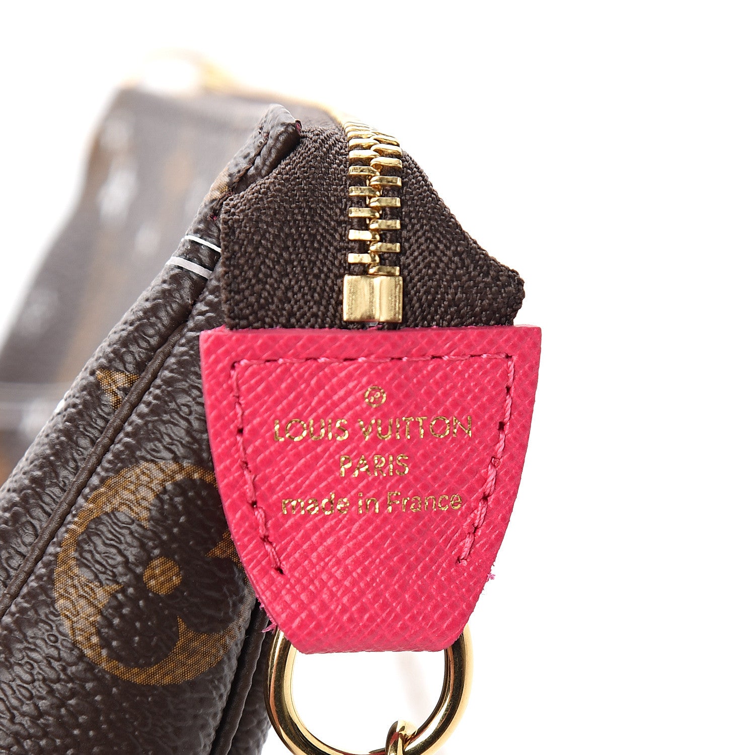 Louis Vuitton Monogram 2019 Christmas Animation Mini Courchevel Pochette Accessories Fuchsia 5 of 7