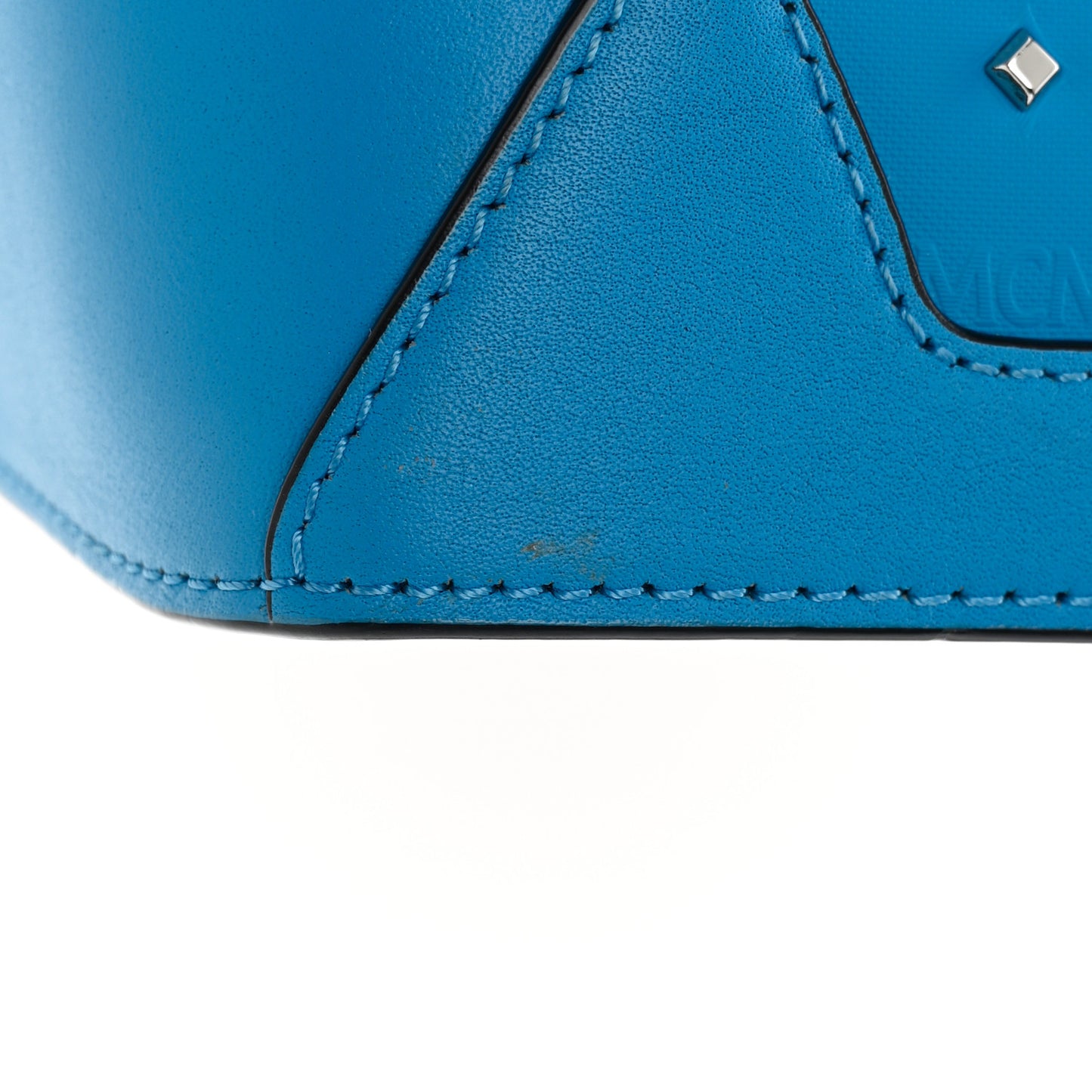 Odeon Studded Mini Claudia Hobo Tile Blue