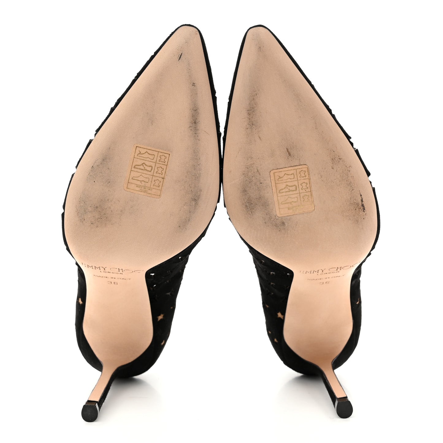 Suede Perforated Romy 100 Pumps 36 Black