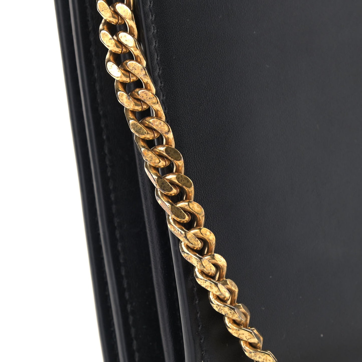 Smooth Calfskin Medium Classic Monogram Kate Satchel Black