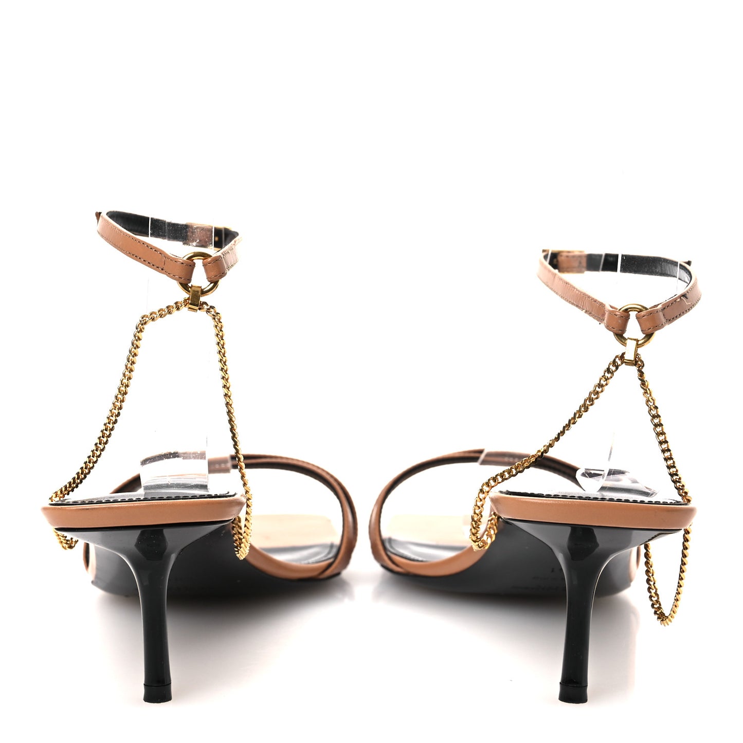 Calfskin Ankle Strap Melody Sandals 41 Bisque
