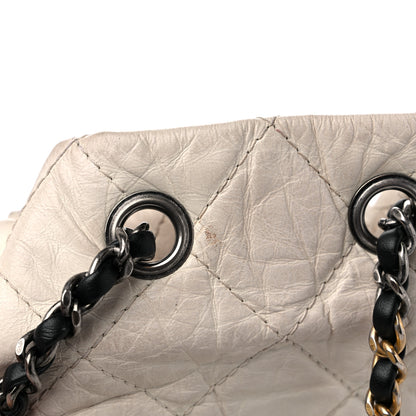 Chanel Aged Calfskin Quilted Small Gabrielle Backpack Black White 13 of 14