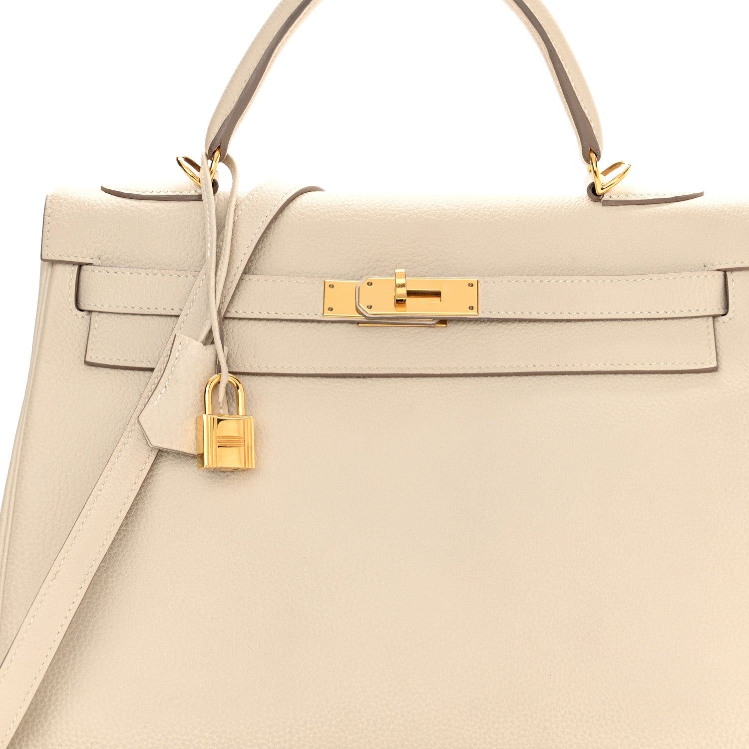 Hermes Togo Kelly Retourne 32 Craie 8 of 26