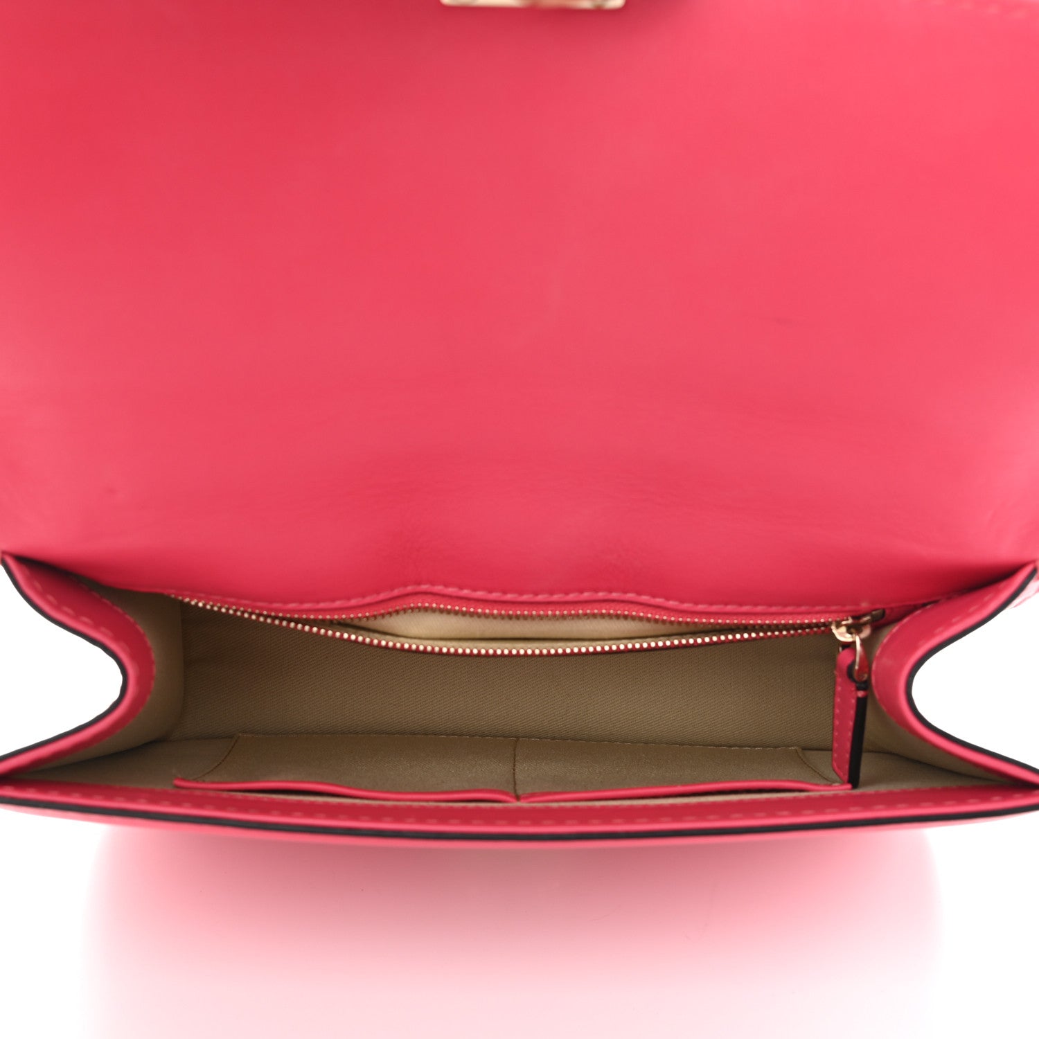 Valentino Garavani Vitello Medium Glam Lock Rockstud Flap Deep Rose 5 of 14