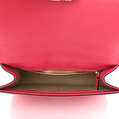 Valentino Garavani Vitello Medium Glam Lock Rockstud Flap Deep Rose 5 of 14
