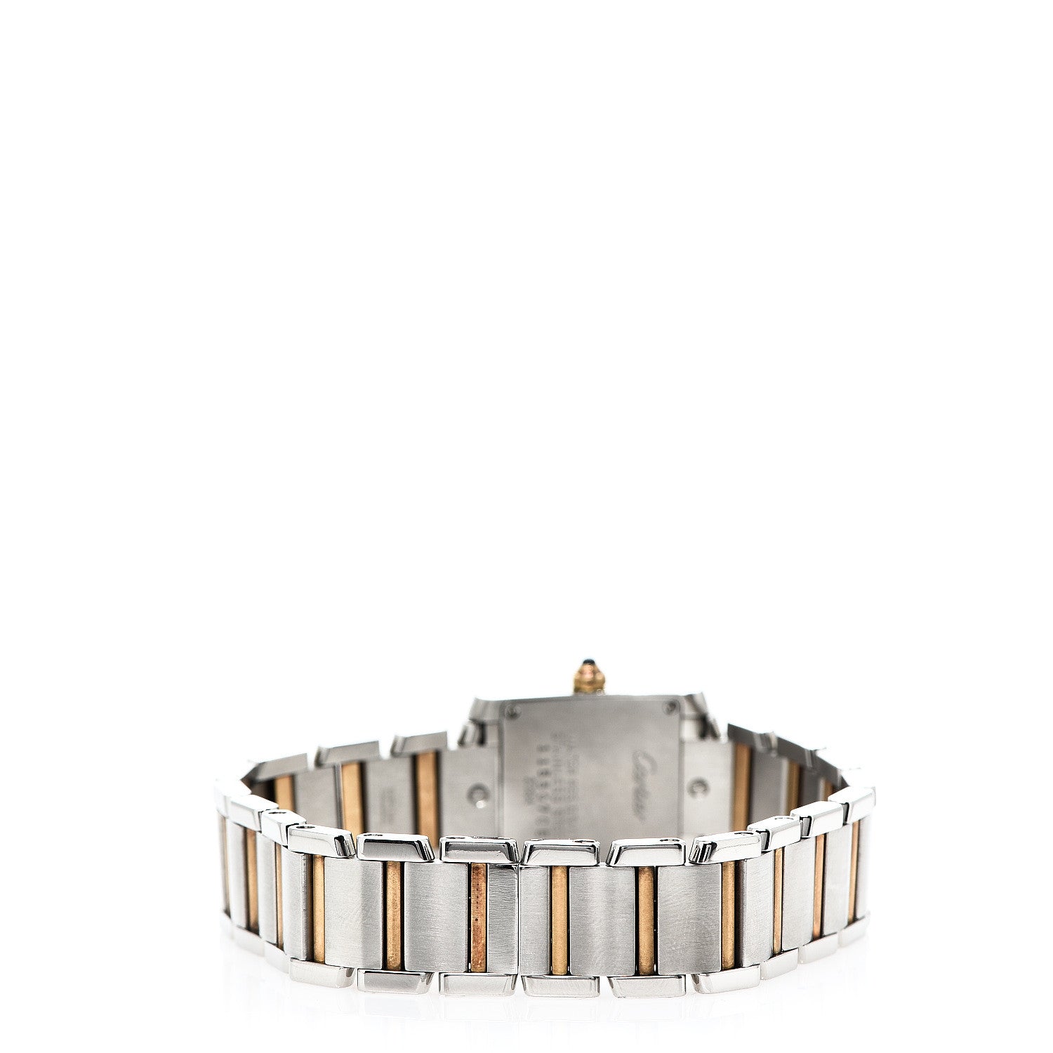 Cartier Stainless Steel 18K Yellow Gold 20mm Tank Francaise Quartz Watch 3 of 6