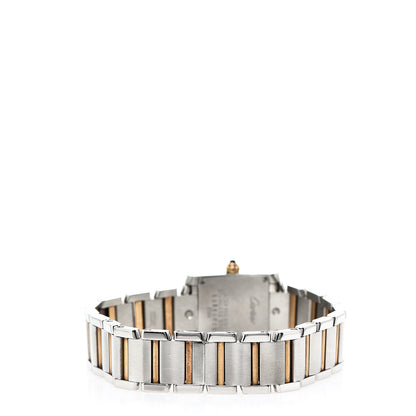 Cartier Stainless Steel 18K Yellow Gold 20mm Tank Francaise Quartz Watch 3 of 6