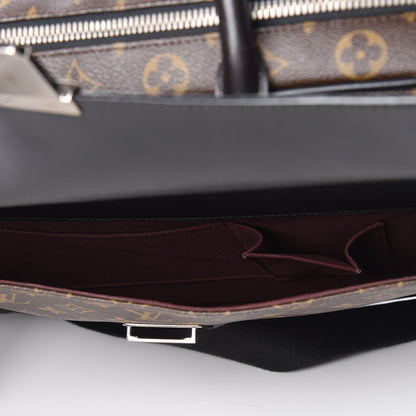 Louis Vuitton Monogram Macassar Soft Briefcase 17 of 22
