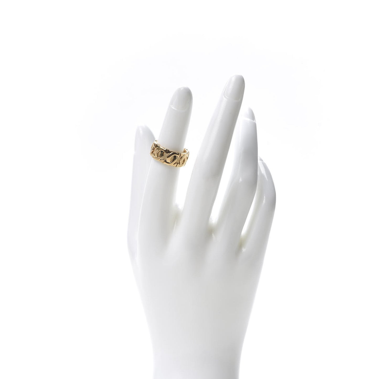 18K Yellow Gold Entrelaces Ring 50 5.25