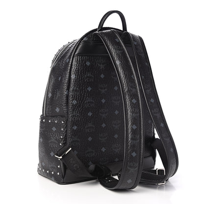MCM Visetos Studded Small Stark Backpack Black 2 of 9