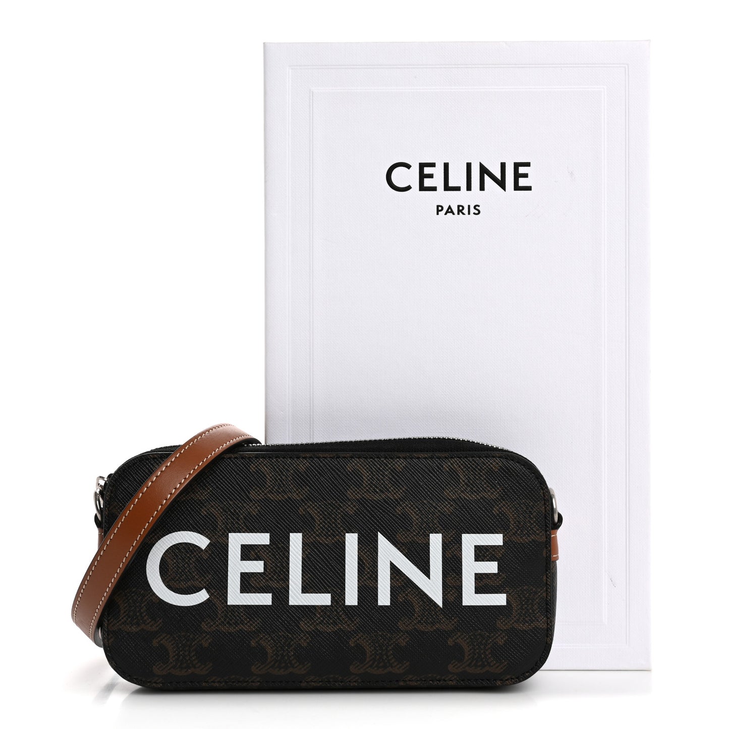 Triomphe Canvas Horizontal Pouch Tan
