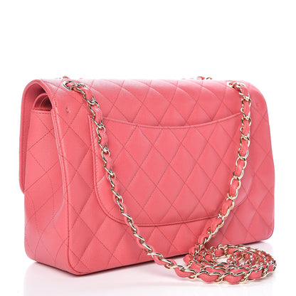 Chanel Caviar Quilted Jumbo Double Flap Dark Pink 3 of 10