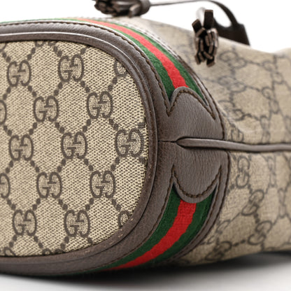 Gucci GG Supreme Monogram Web Small Ophidia Bucket Bag Brown 10 of 10