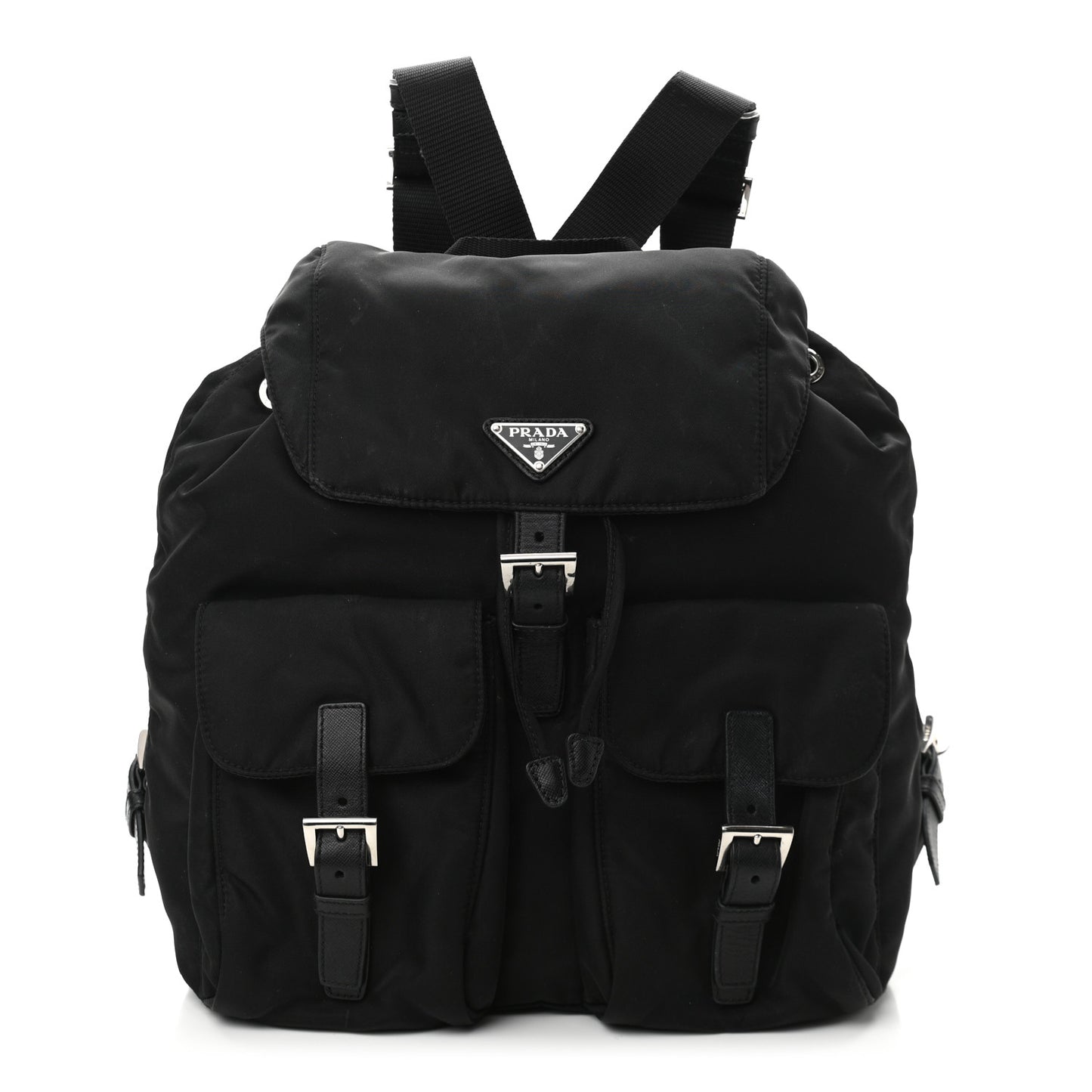 Nylon Vela Medium Backpack Black