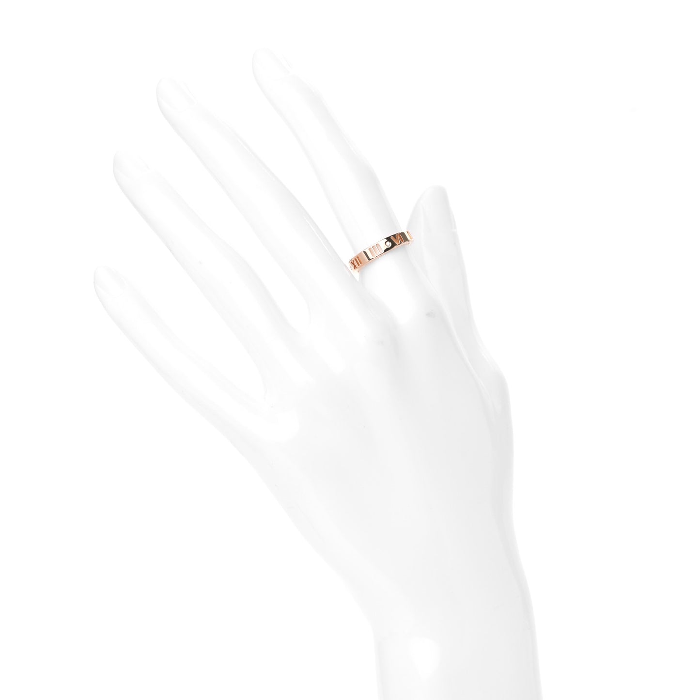 18K Rose Gold Diamond Atlas Pierced Ring 49 4.75