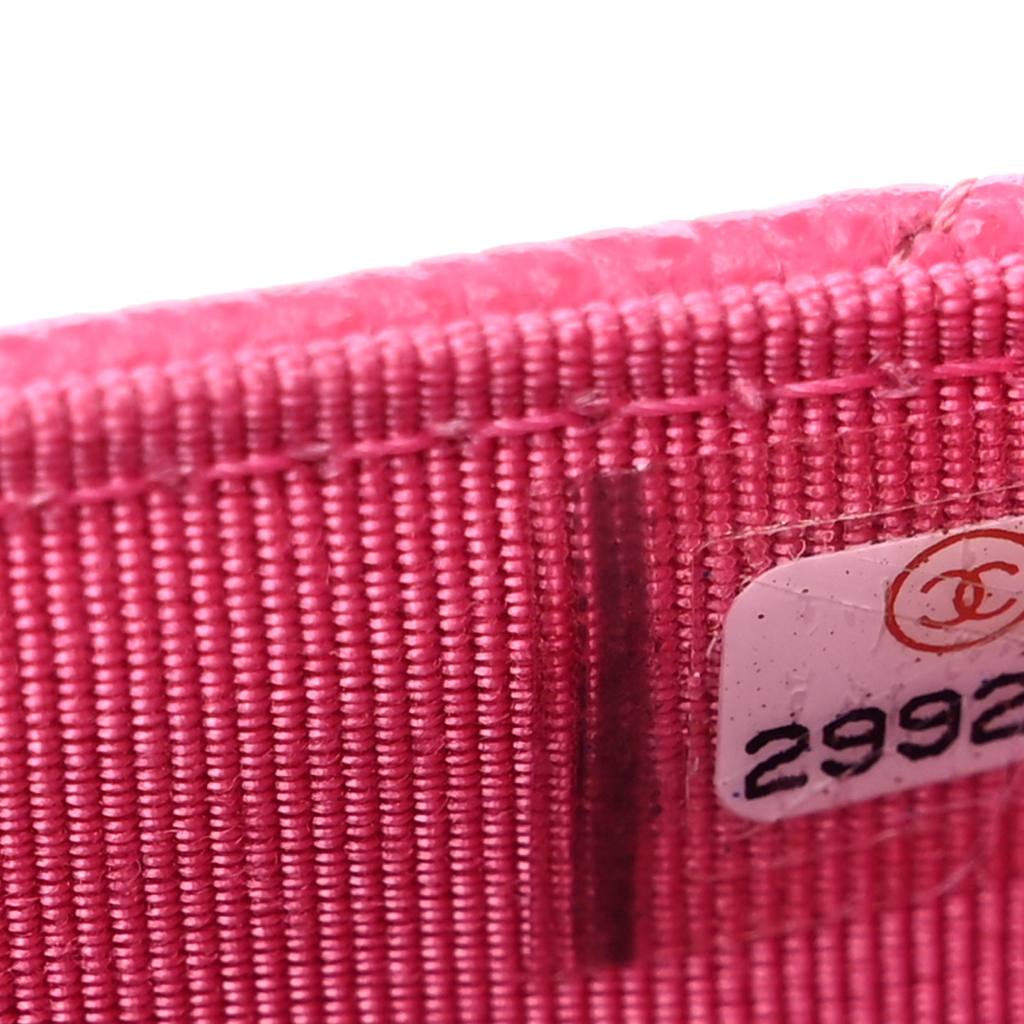 Caviar Quilted Wallet on Chain WOC Fuchsia