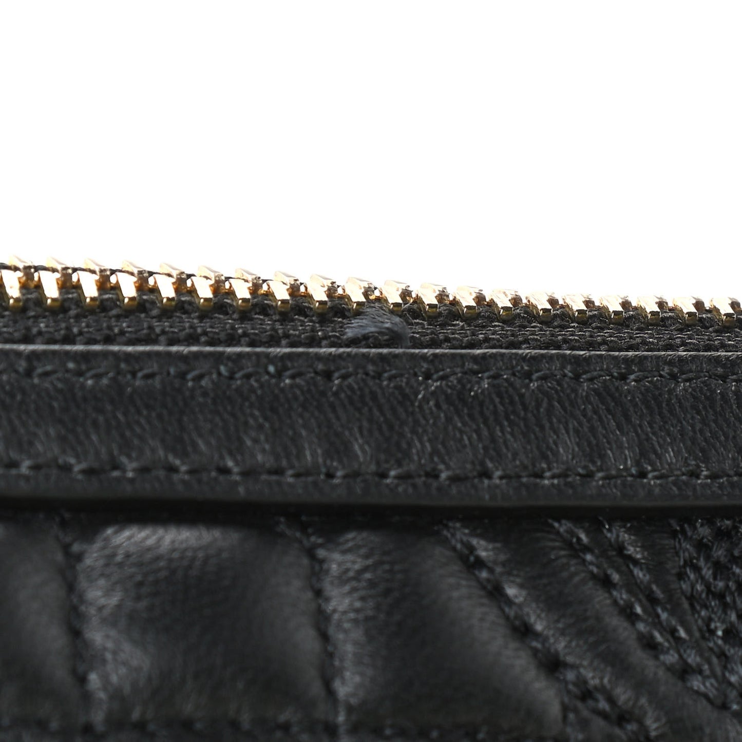 Nappa Barocco Quilted Vanitas Chain Crossbody Bag Black