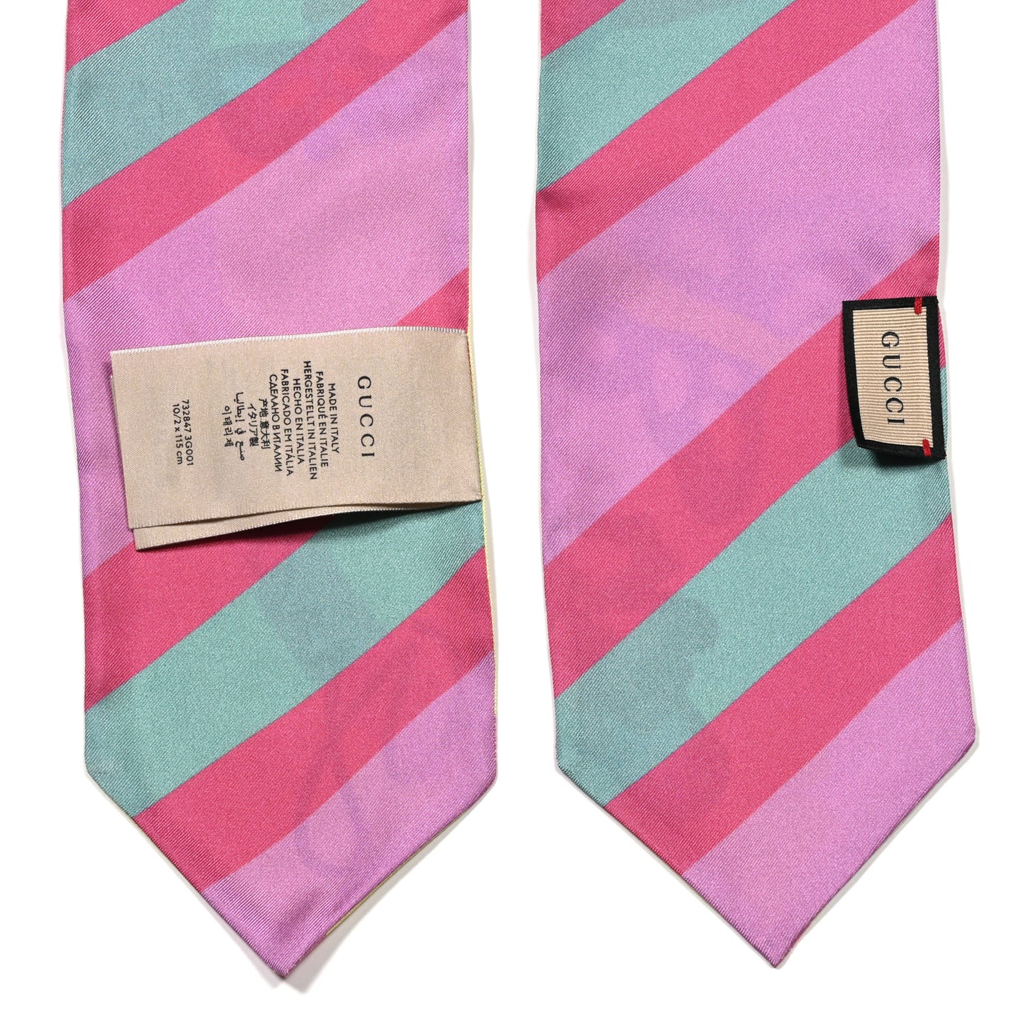 Silk Twill Flower Print Scarf Fluo Pink