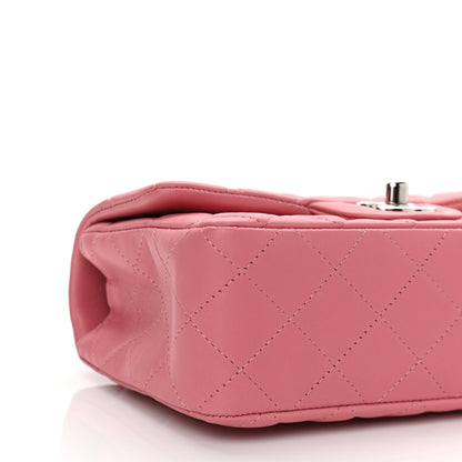 Chanel Lambskin Quilted Mini Rectangular Flap Pink 9 of 11