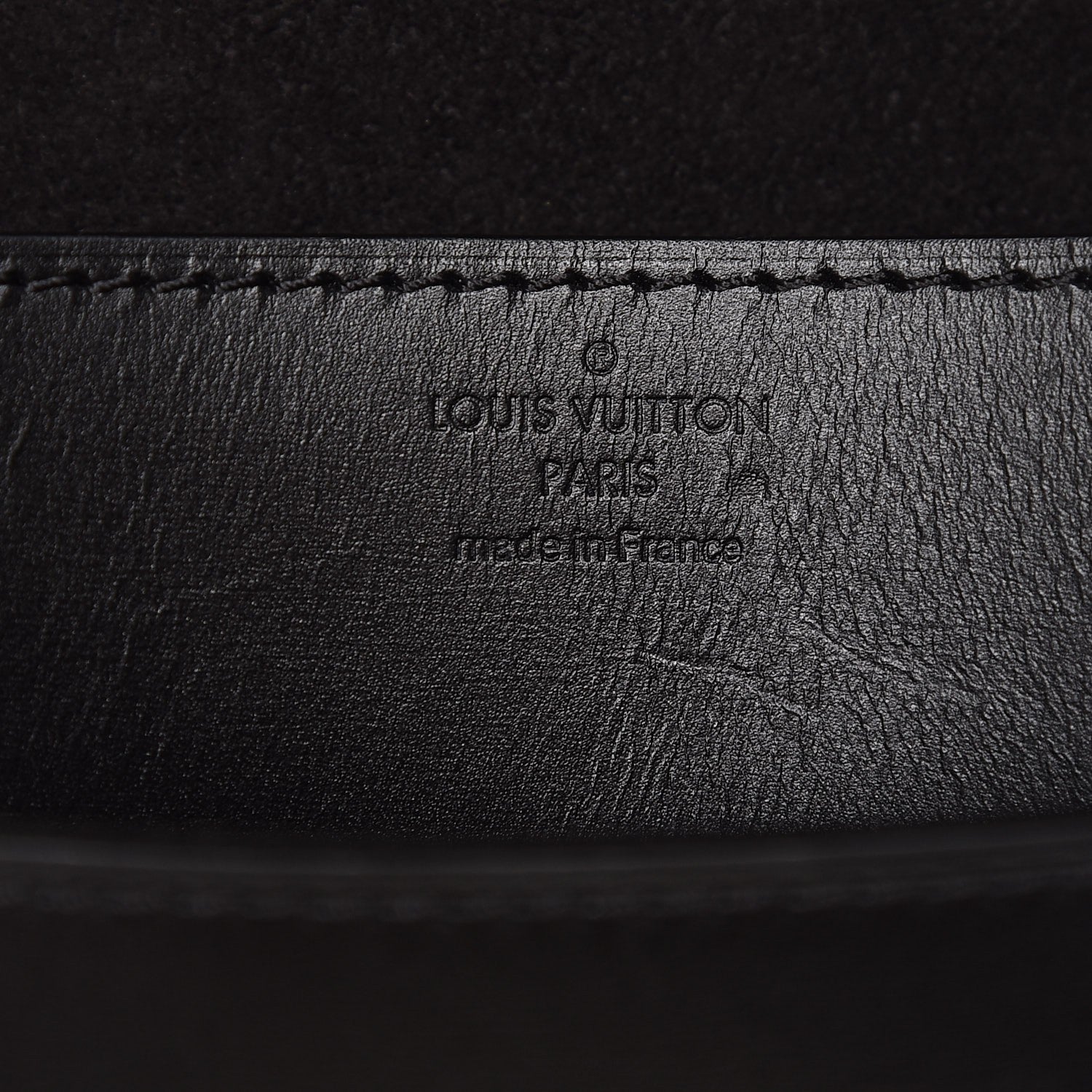 Louis Vuitton Calfskin Chain Louise MM Black 8 of 8