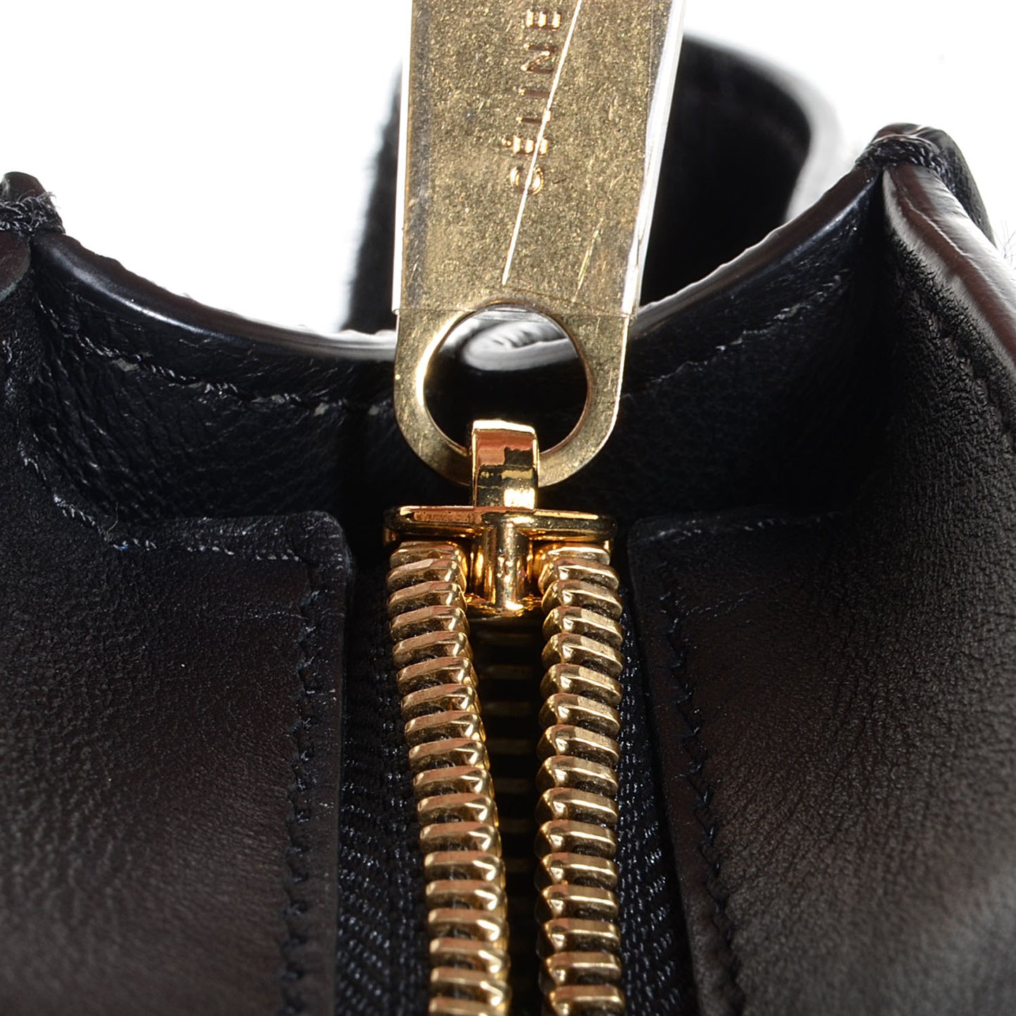 Crocodile Embossed Medium Trapeze Black
