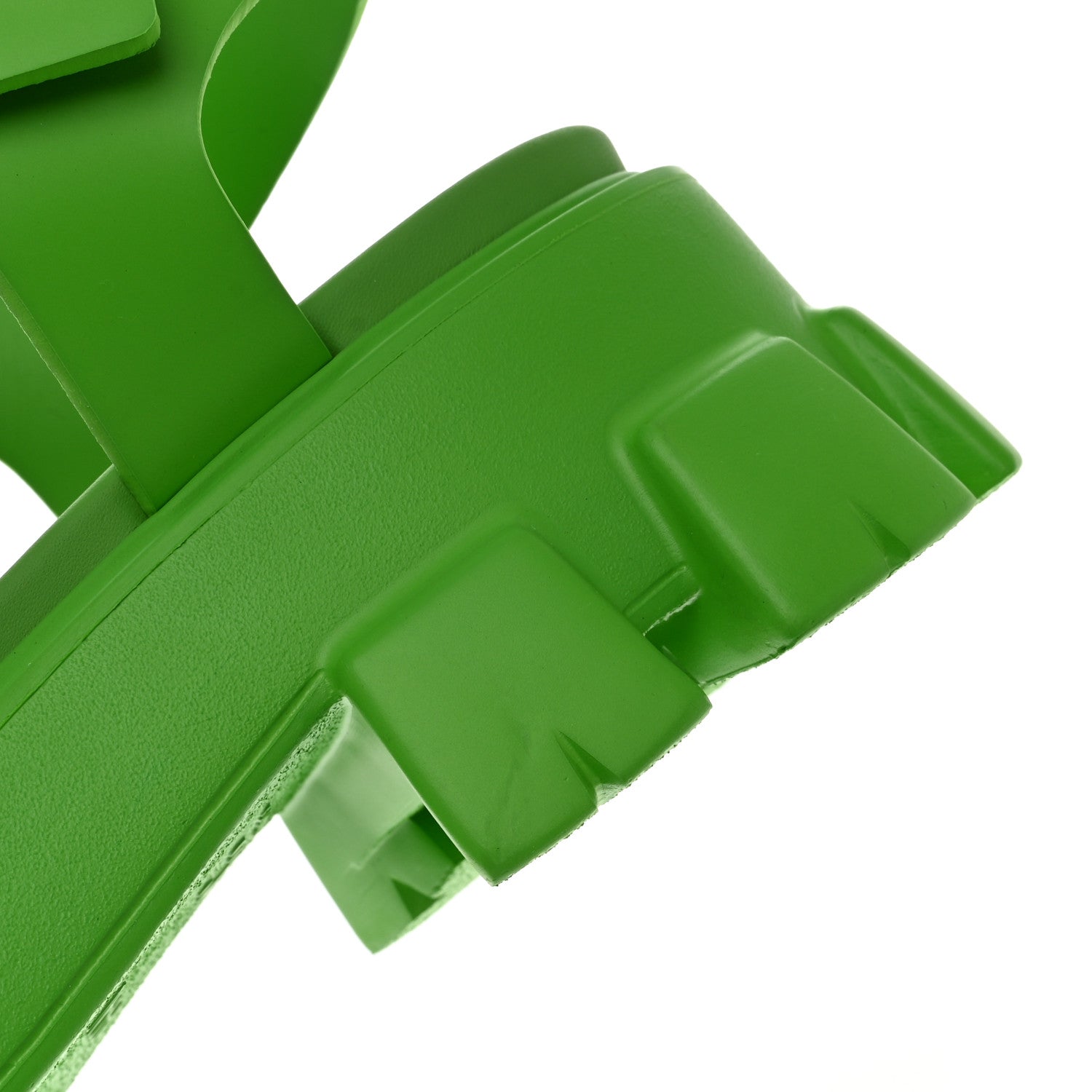 Prada Foam Rubber Metal Triangle Logo Mens Monolith 55mm Cage Sandals 11 Mela 9 of 10