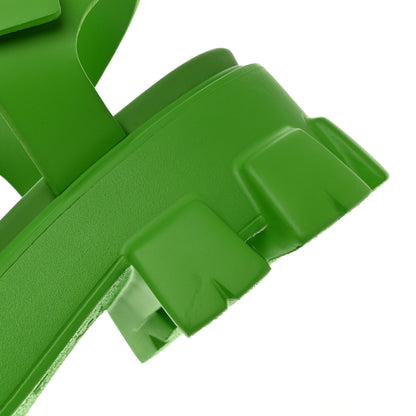 Prada Foam Rubber Metal Triangle Logo Mens Monolith 55mm Cage Sandals 11 Mela 9 of 10