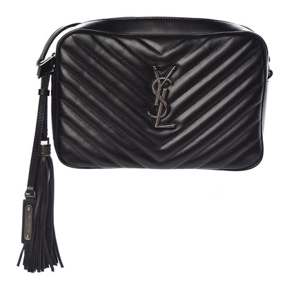 Saint Laurent Calfskin Matelasse Monogram Lou Camera Bag Black 1 of 10