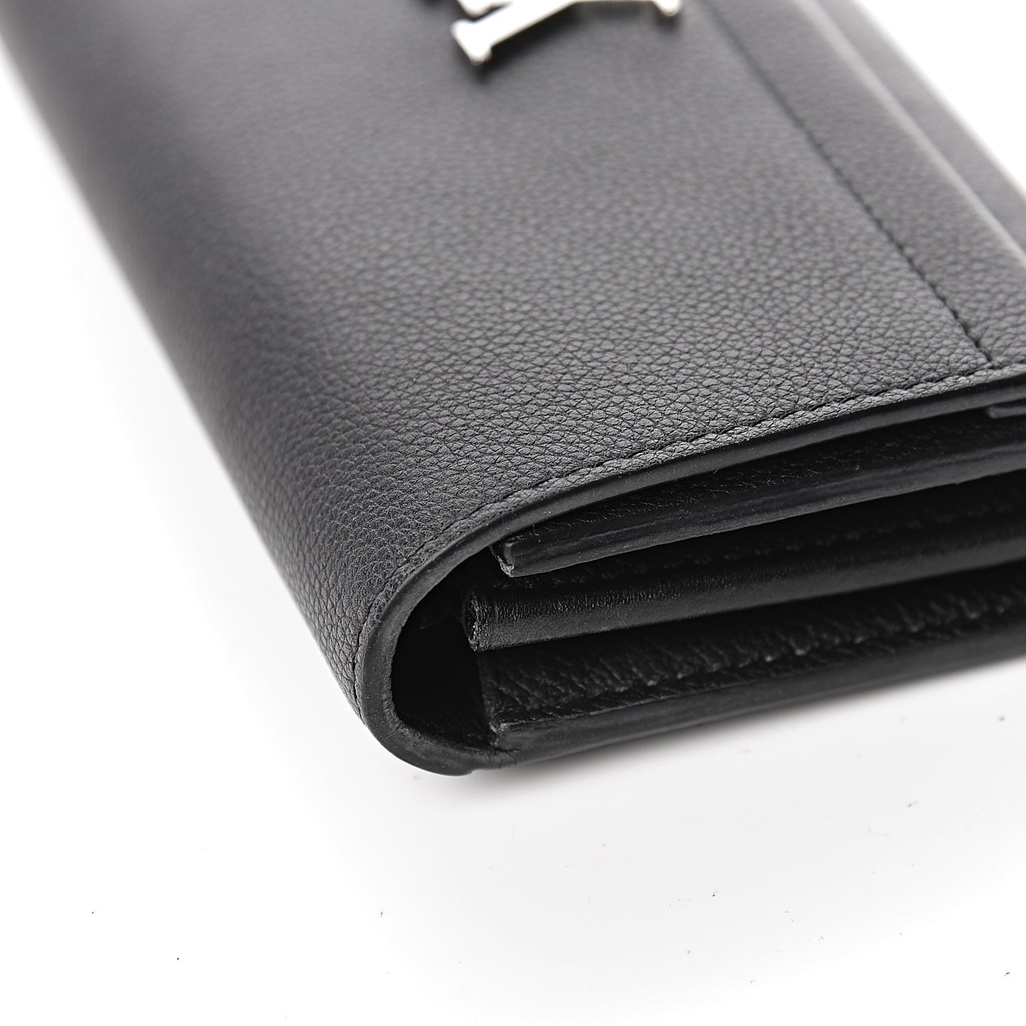 Calfskin Lockme II Wallet Black