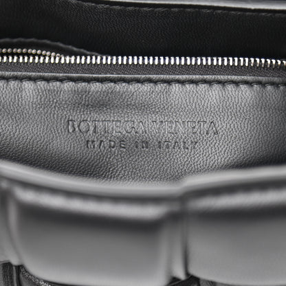 Bottega Veneta Lambskin Maxi Intreccio Padded Chain Cassette Crossbody Bag Black 6 of 9
