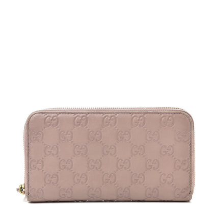 Gucci Guccissima Zip Around Wallet Pink 1 of 13