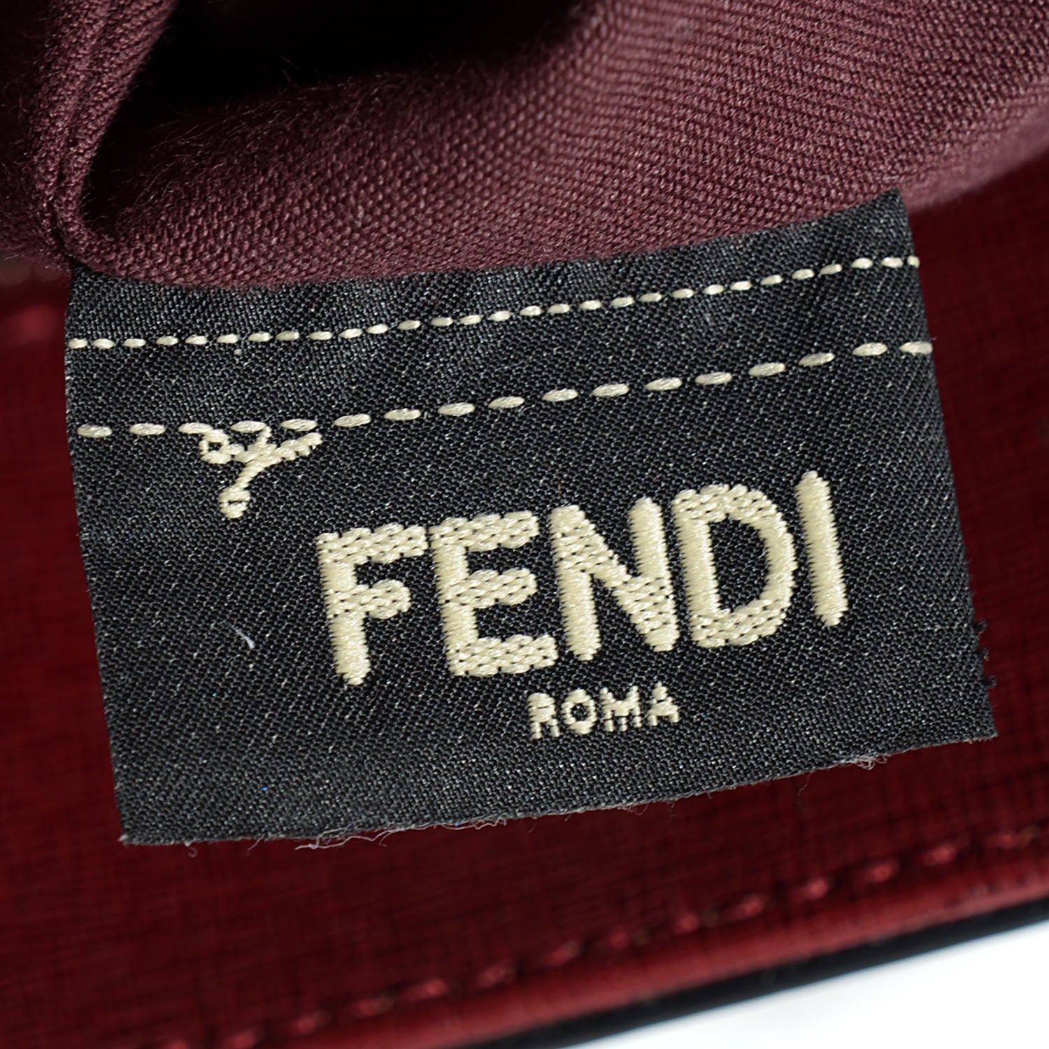 Fendi Vitello Elite Cuoio Monster Buggies Medium Roll Tote Blue Neon Black Multicolor Rosso Scuro 9 of 10