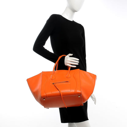 Celine Smooth Calfskin Medium Phantom Luggage Orange 2 of 13