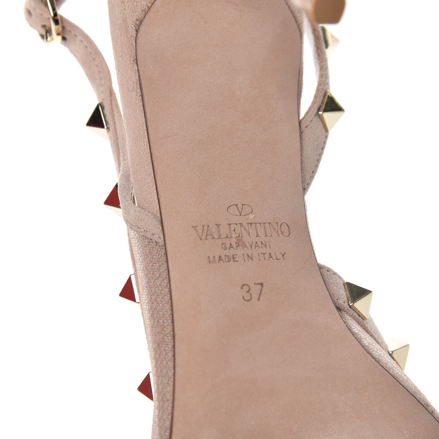 Valentino Garavani Mesh Point d'Esprit Rockstud Half D'Orsay Slingback 85mm Pumps 37 Rose Cannelle 9 of 10