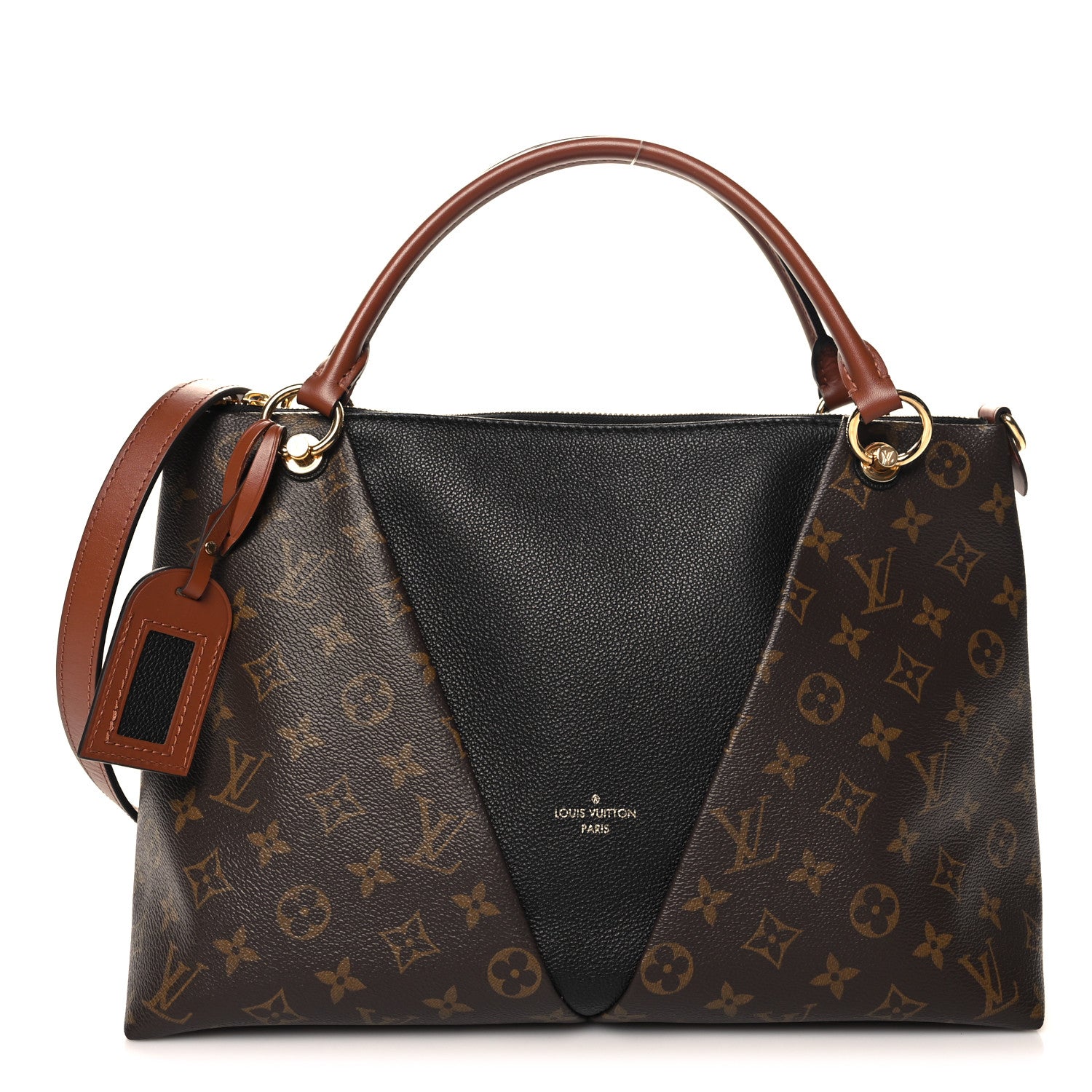 Louis Vuitton Monogram V Tote MM Black 1 of 9