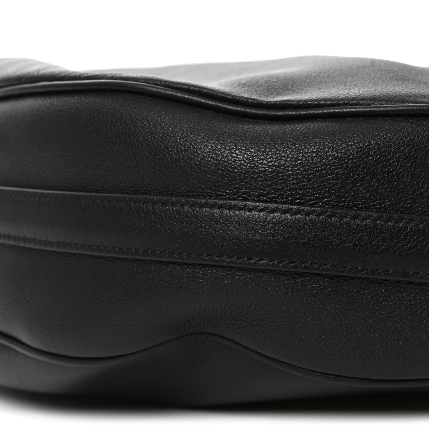 Prada Vitello Daino Medium Arque Shoulder Bag Black 8 of 8